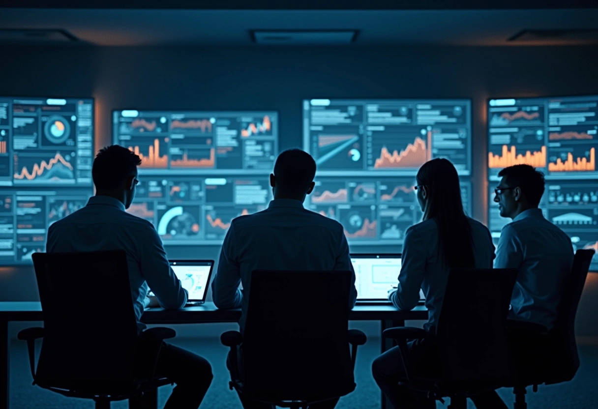 Lider avaliando dados desconectados entre busca tradicional e respostas de IA