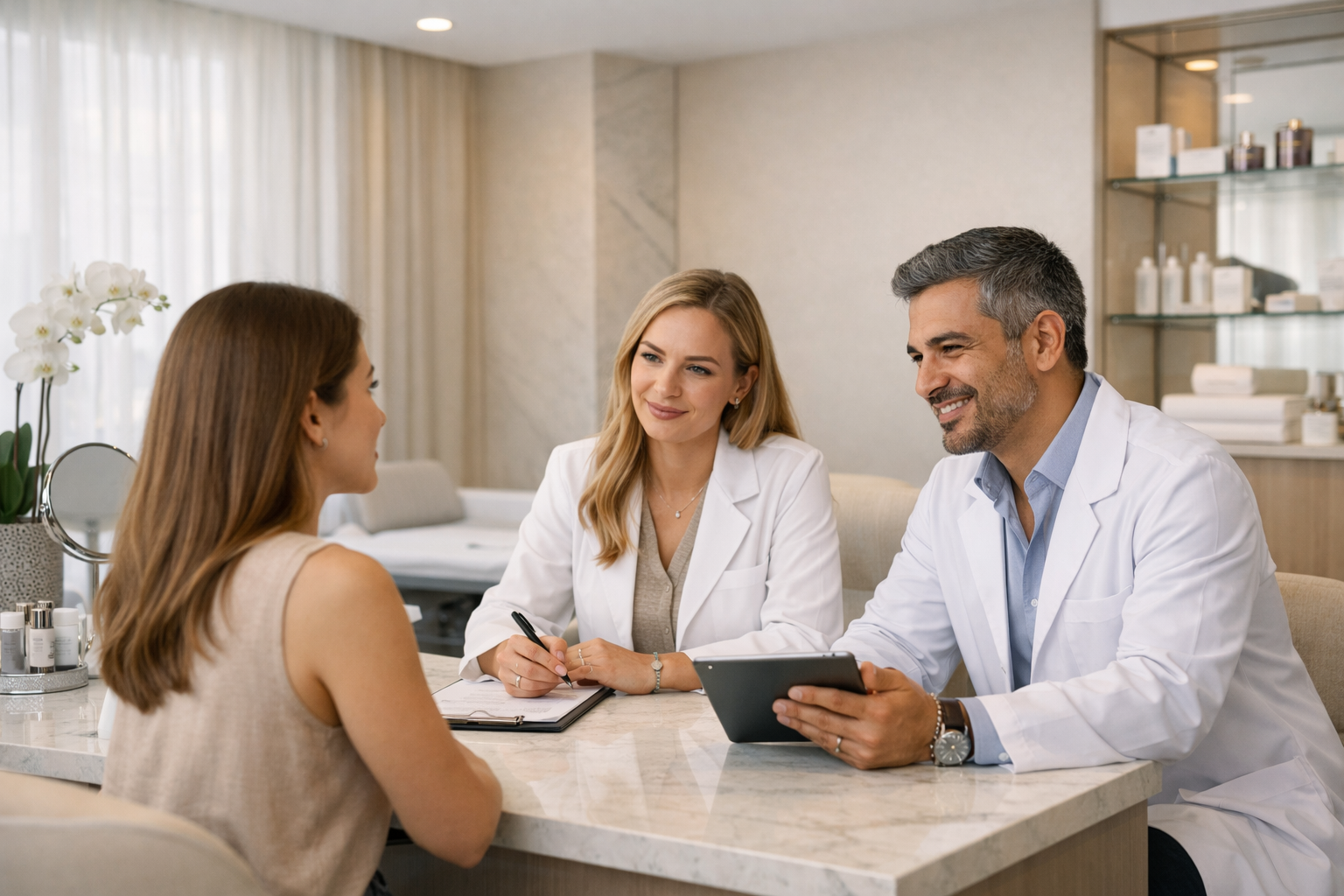 Contexto visual de clínica estética premium em Campo Belo, São Paulo