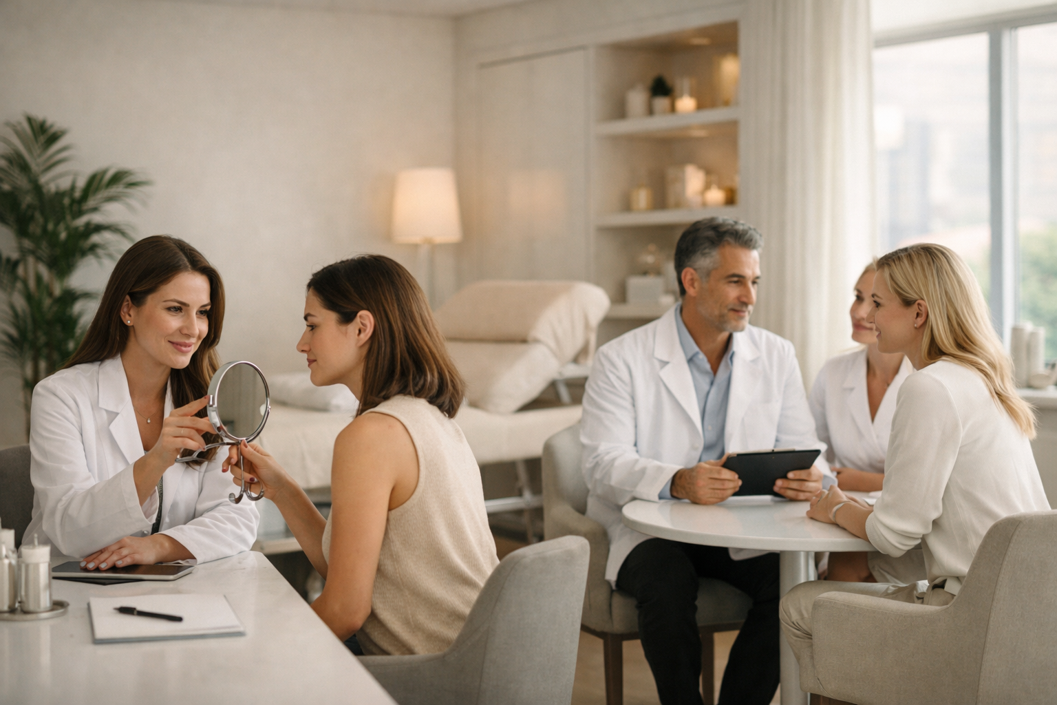 Contexto visual de clínica estética premium em Pinheiros, São Paulo