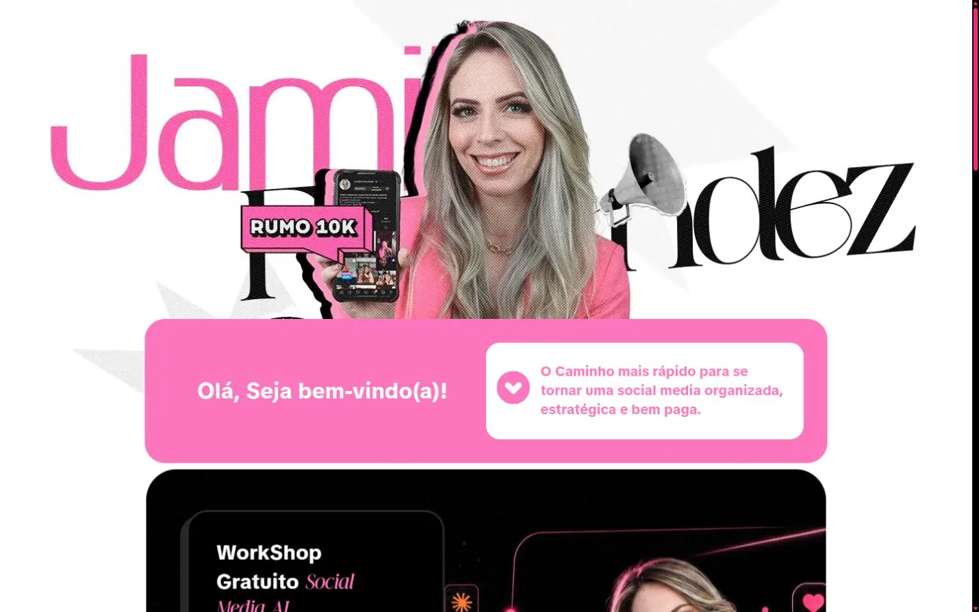 Link bio editorial da especialista Jamile Fernandes