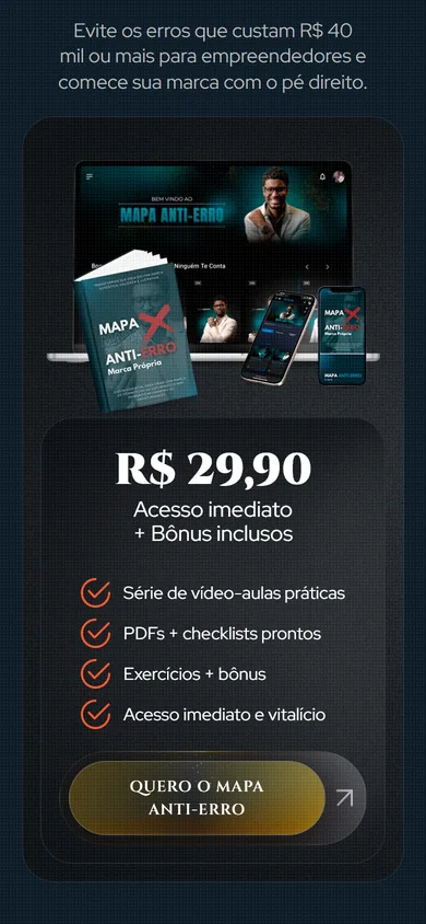 Bloco de oferta no celular, com o mockup no topo e, abaixo, o card de preço completo, a lista do que está incluso e o botão de compra