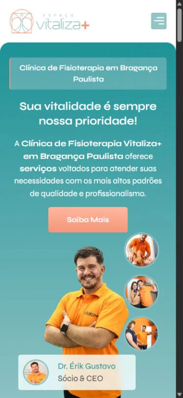 Versão mobile do projeto Vitaliza+
